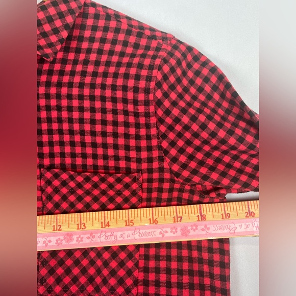 J.Crew Women’s Red Black Check Plaid Flannel Shirt Size 4 Long Sleeve Soft - Picture 8 of 12